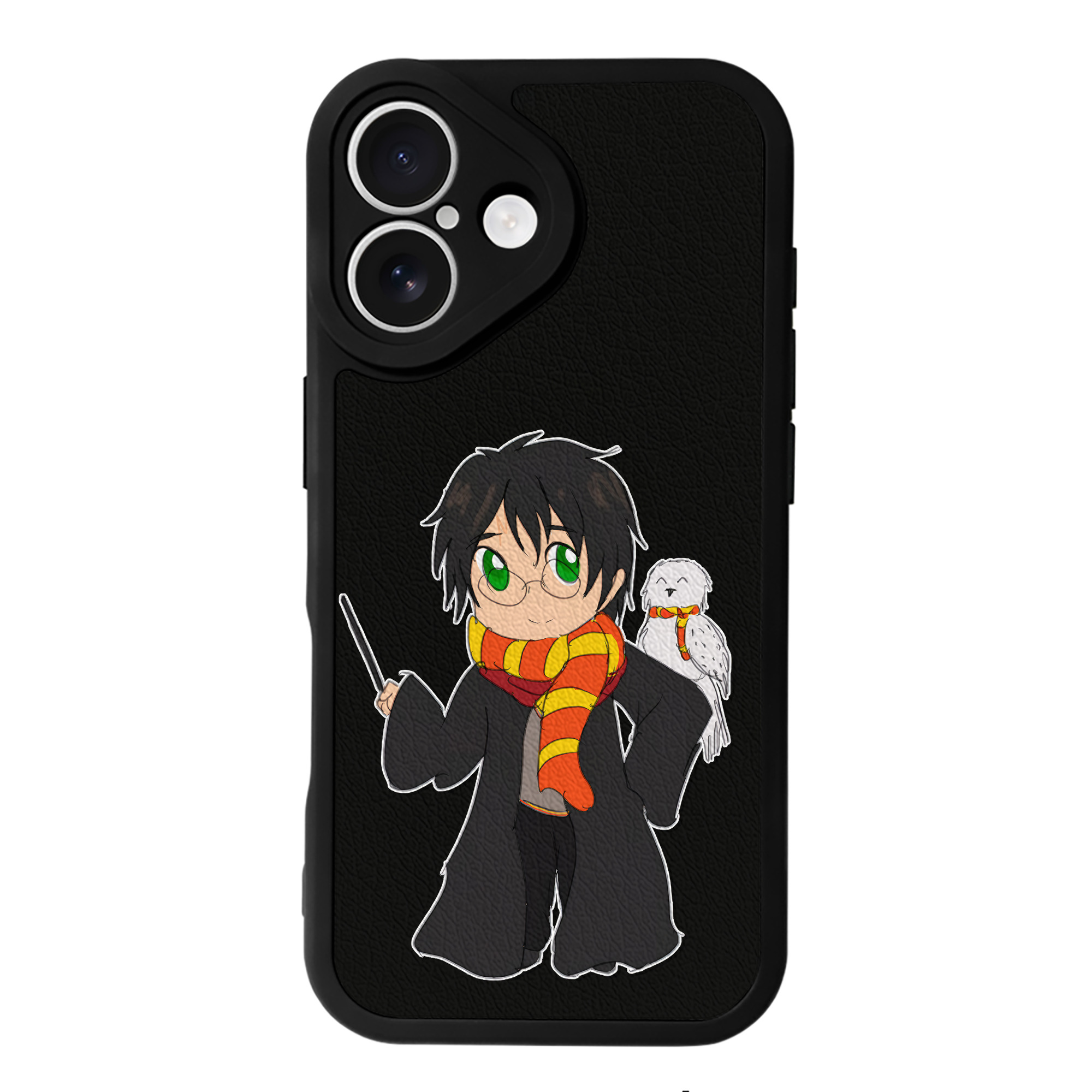 （画像用） Harry Potter ハリー・ポッターシリーズ 【iPhone 16シリーズ対応】シリコンスマホケース（レザー調） 材質：シリコン